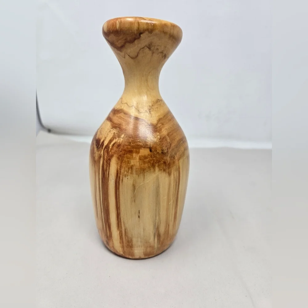Canyon Country Wood Products Wooden Vase 7 Inches Tall 2.5 Inches Base Width